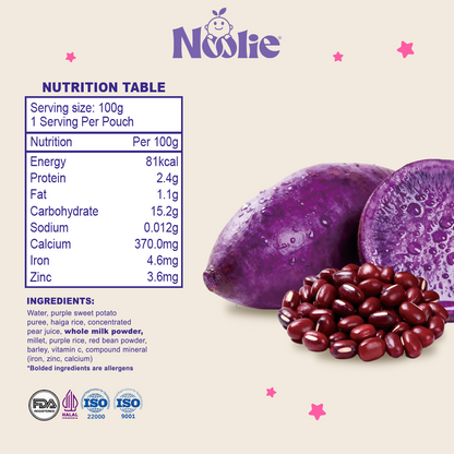 Noolie® Nutri Porridge Meal - Ube & Red Bean