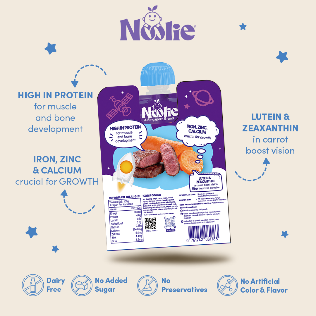 Noolie® DHA Porridge Meal - Beef & Carrot
