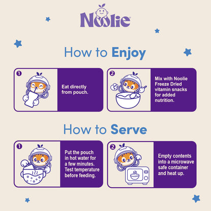 Noolie® DHA Porridge Meal - Beef & Carrot